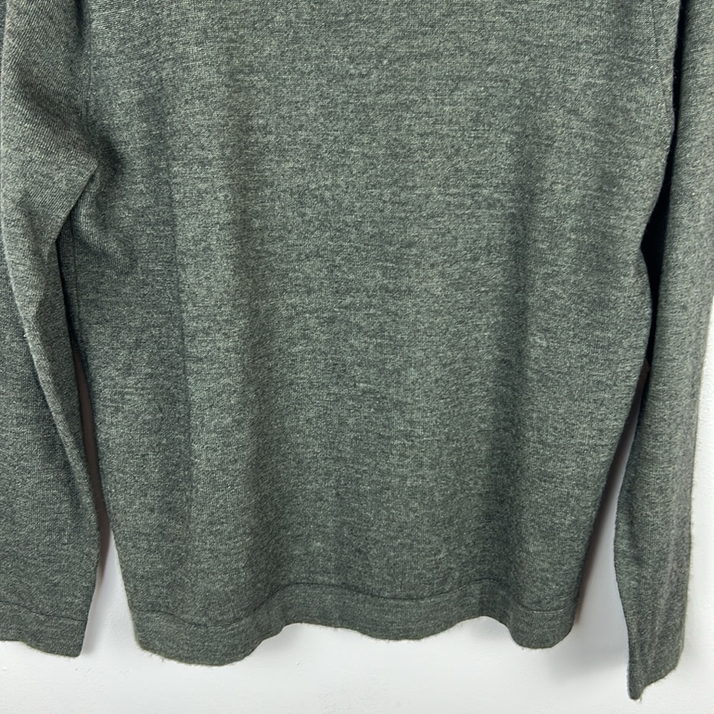 Britches Merino Wool Blend Crew Neck Long Sleeve Knit Sweater Medium Grey - Picture 4 of 11